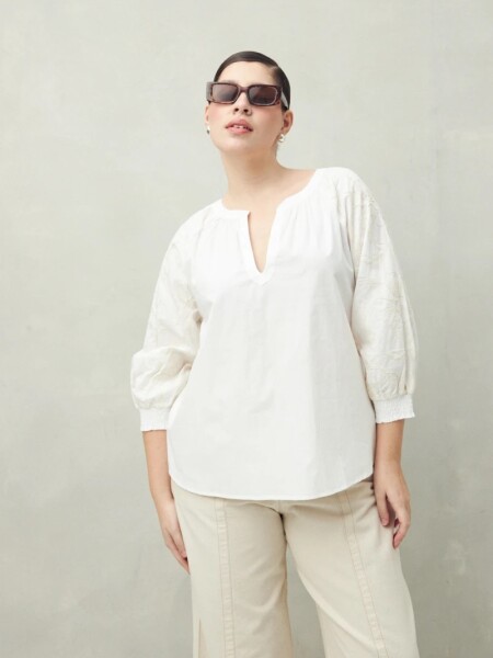 BLUZA D.CASSIN SLINKY BLANCO