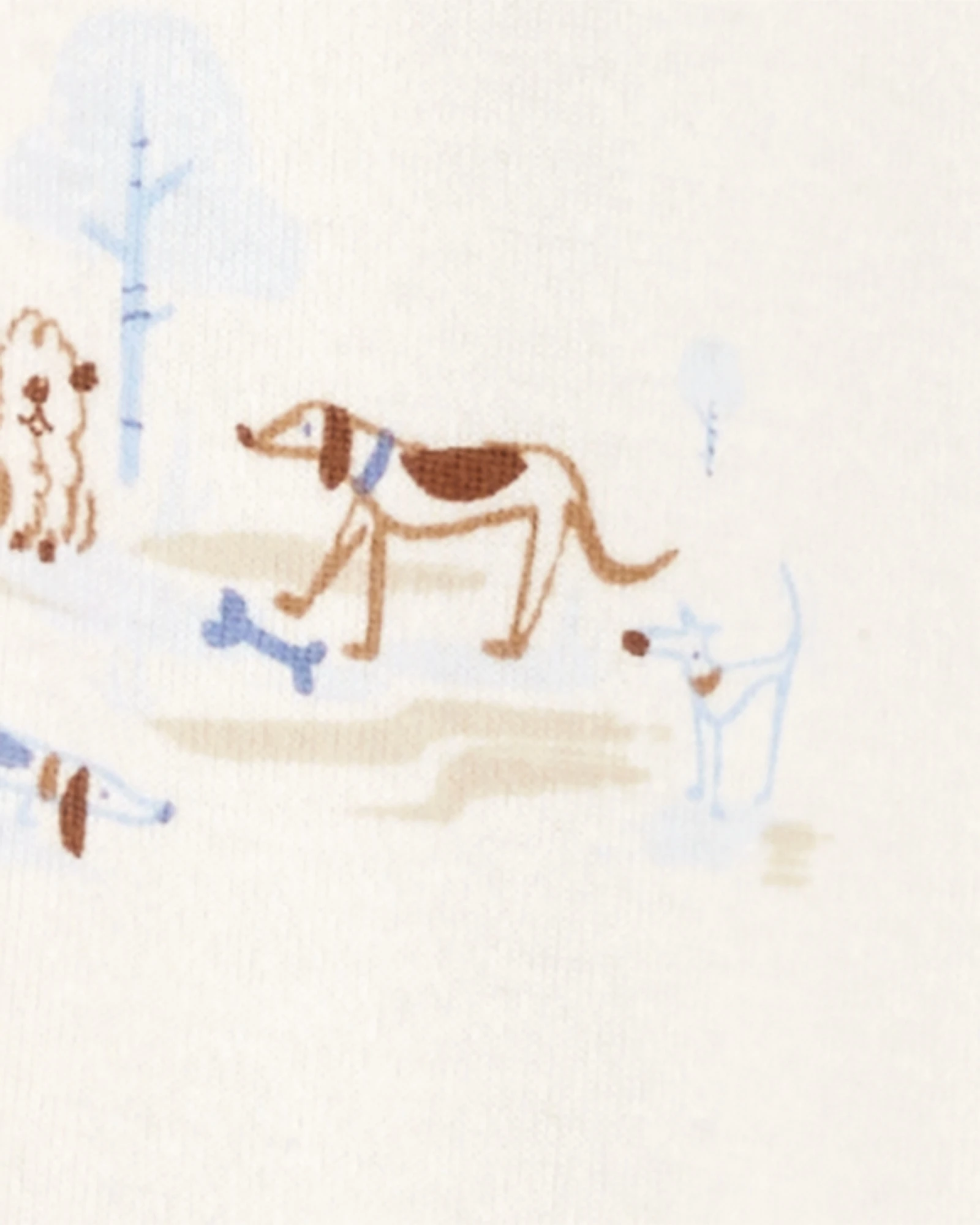 Pack dos pijamas una pieza de algodón, con pie, diseño perros Pack dos pijamas una pieza de algodón, con pie, diseño perros