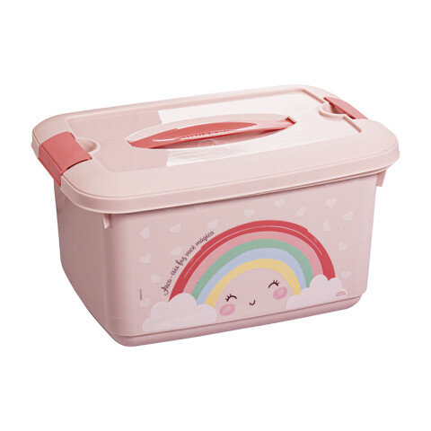 Caja Organizadora Infantil 5,2 Lts Plástica 30 ARCOIRIS