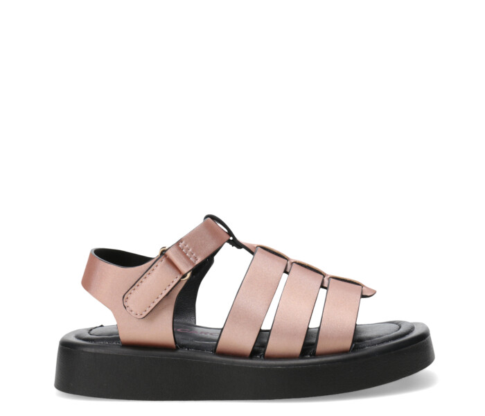 Sandalias de Niña MINI Miss Carol DUGA estilo franciscana Rosa - Dorado