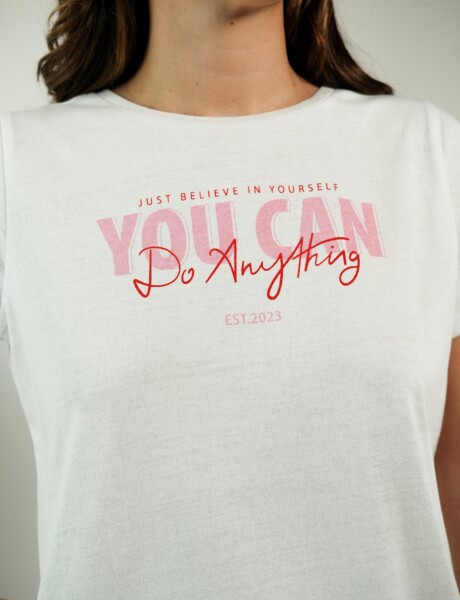 Remera de dama Calu Blanco