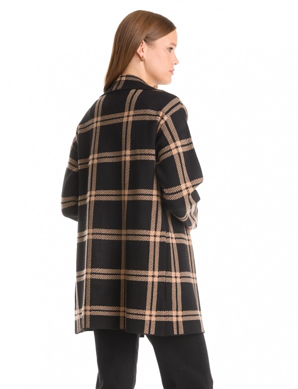 Cardigan Cuadrille NEGRO/TOSTADO