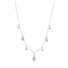 Cadena Ovalos-Plata 925-Piedra Topacio azul-CD2004 - Adulto - Conpiedra
