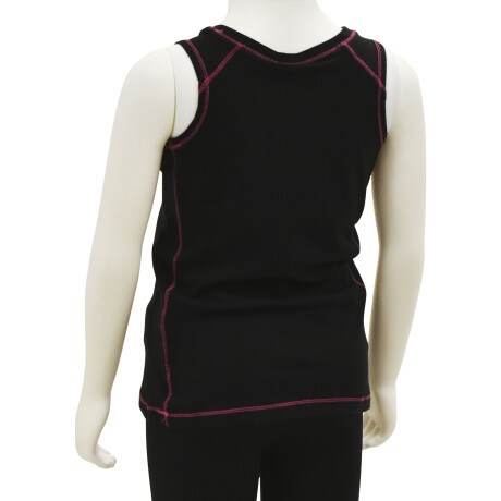 Musculosa Reebok Infantil H78375 Estilo Deportivo y Casual Negro