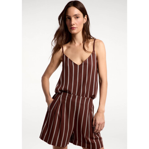 BLUSA SM FEM MARROM ESCURO