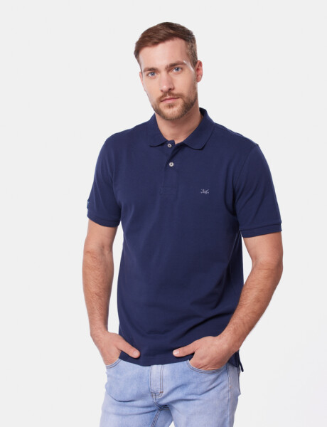 REMERA POLO LISA Azul