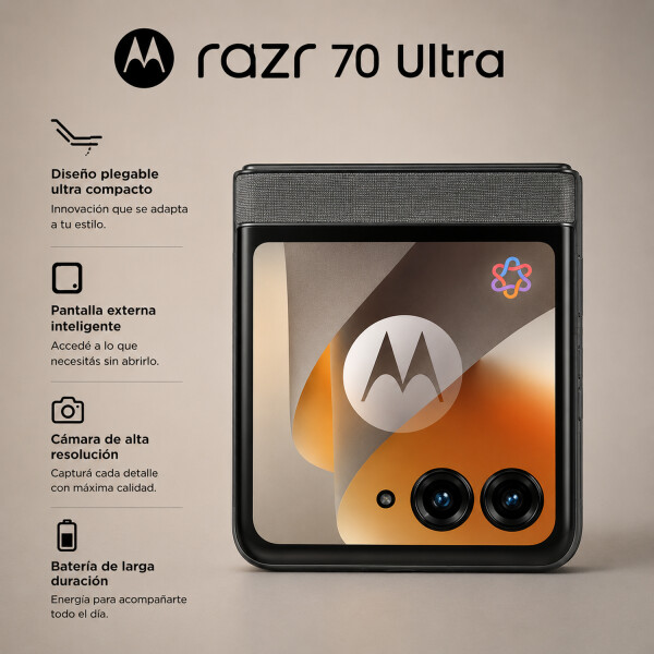 Motorola Razr 70 24(12+12)gb 512gb 5g CEL MOTOROLA RAZR 70 12/512GB GRIS
