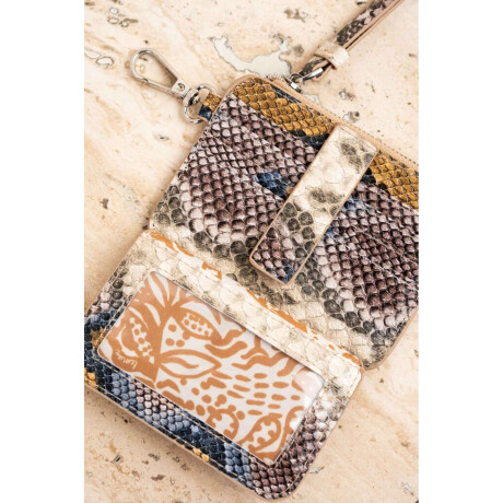 Tarjetero Animal Print Multi Snake