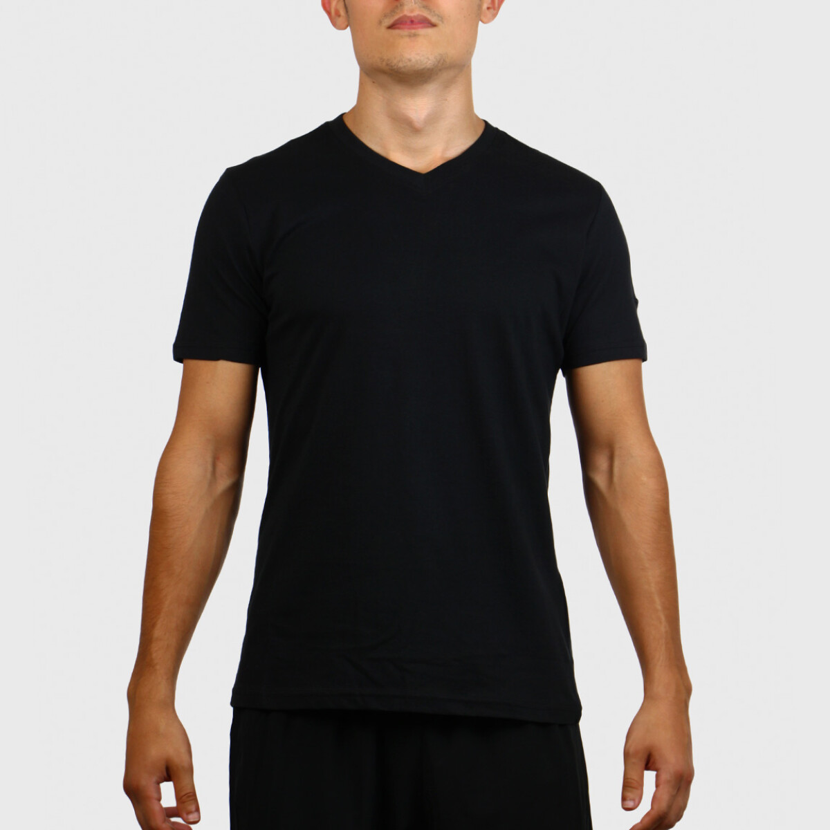 Diadora Hombre Sport T-shirt V Neck-black - Negro 