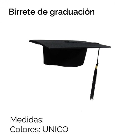 Birrete De Graduacion Unica