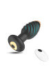 Vibrador anal control remoto Negro