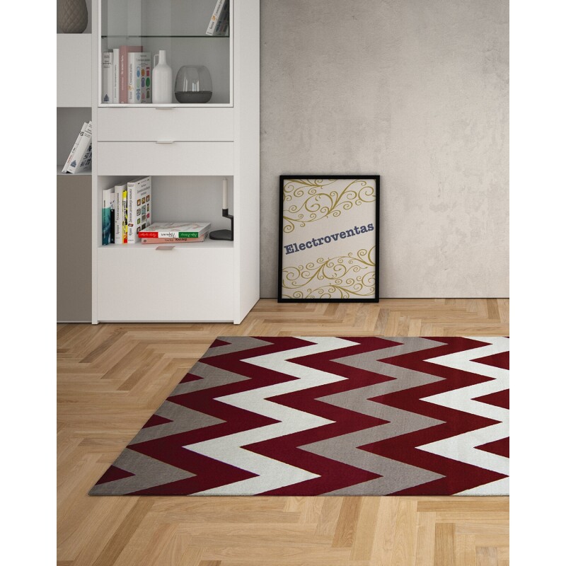 Alfombra rectangular Renaissance Smarth 1.50x2.00mts Rojo Zigzag