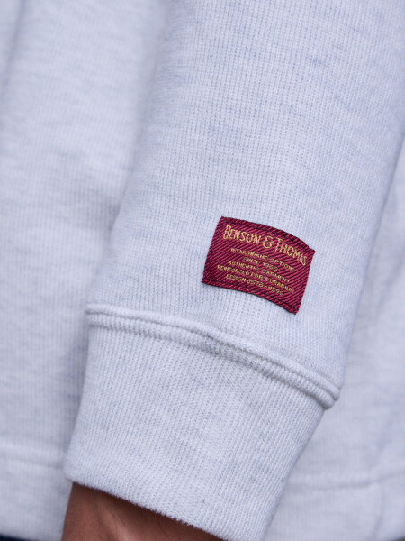 FLEECE PALERMO GRIS CLARO MELANGE