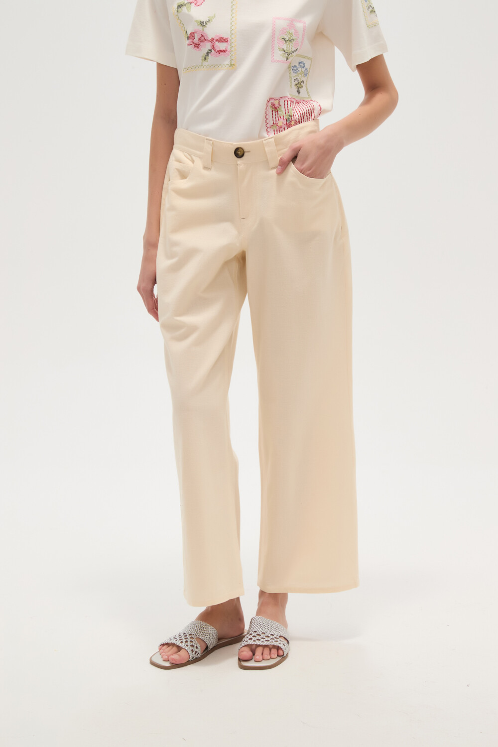 Pantalon Errini Crudo / Natural