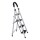 Escalera Tijera 4 Escalones De metal/plastico Negro/Blanco