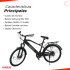 Bicicleta Eléctrica Rodado 26 Cuadro Aluminio Negra Bicicleta Eléctrica Rodado 26 Cuadro Aluminio Negra