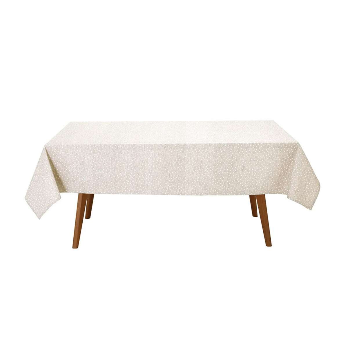 Mantel Rectangular Lino Clean Dohler 160 x 220 cm - Lunares 