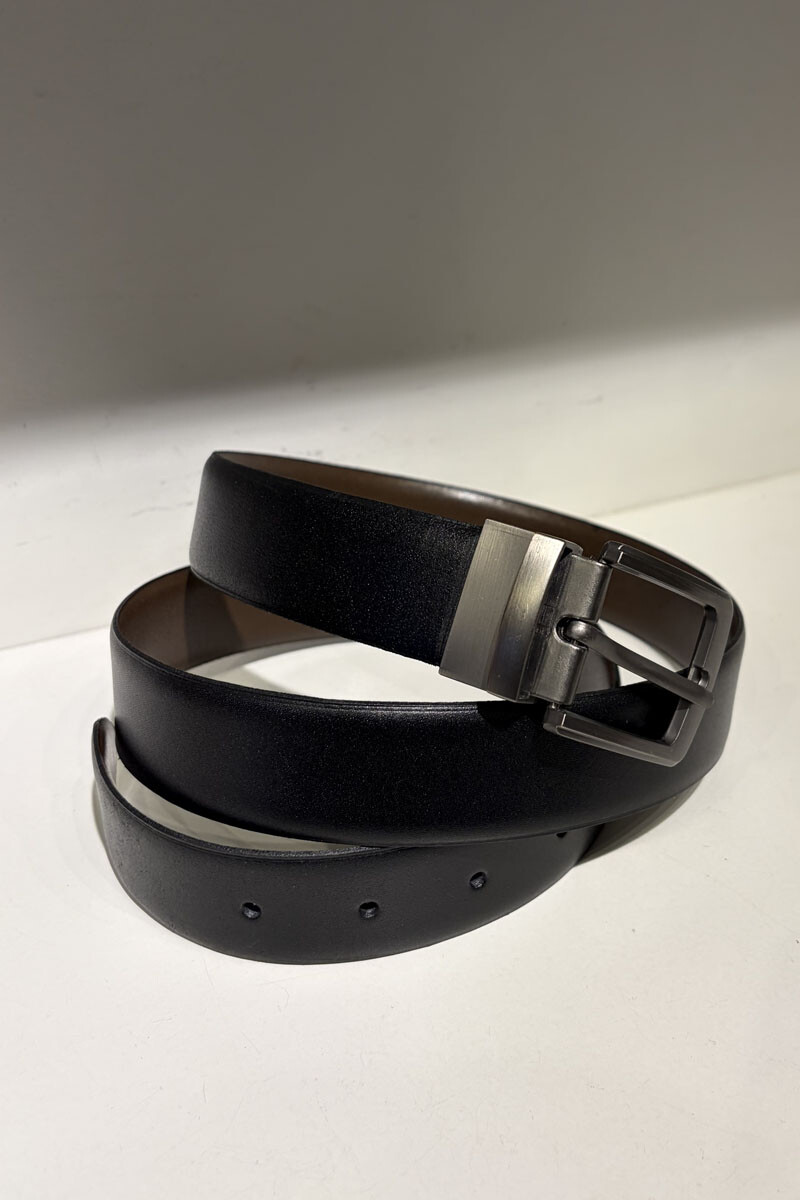 Cinto hombre Reversible Negro Chocolate