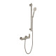 Griferia Ducha Exterior En Brushed Nickel - Serie Salemi