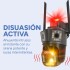 Cámara Triple Wifi Seguridad Exterior Nocturna 360 Exterior Color NEGRO