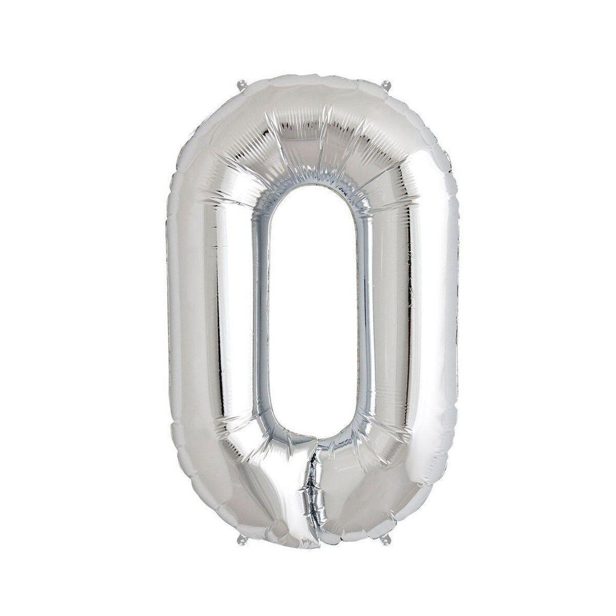 Globo Nº 0 Plata 75 cm 