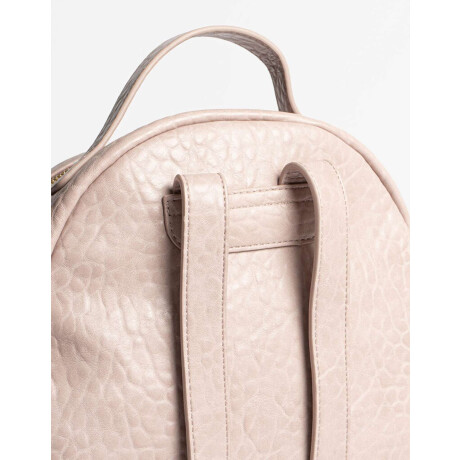 Mochila Efecto Croco Rosa Piel