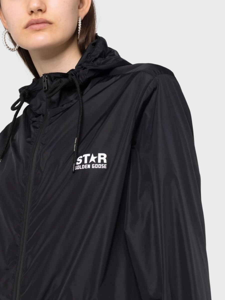 Golden Goose-Campera impermeable con capucha Daris - Negro 