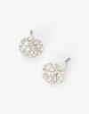 Aros Pasantes Aros Pasantes De Metal Con Strass. - Plateado Rodio