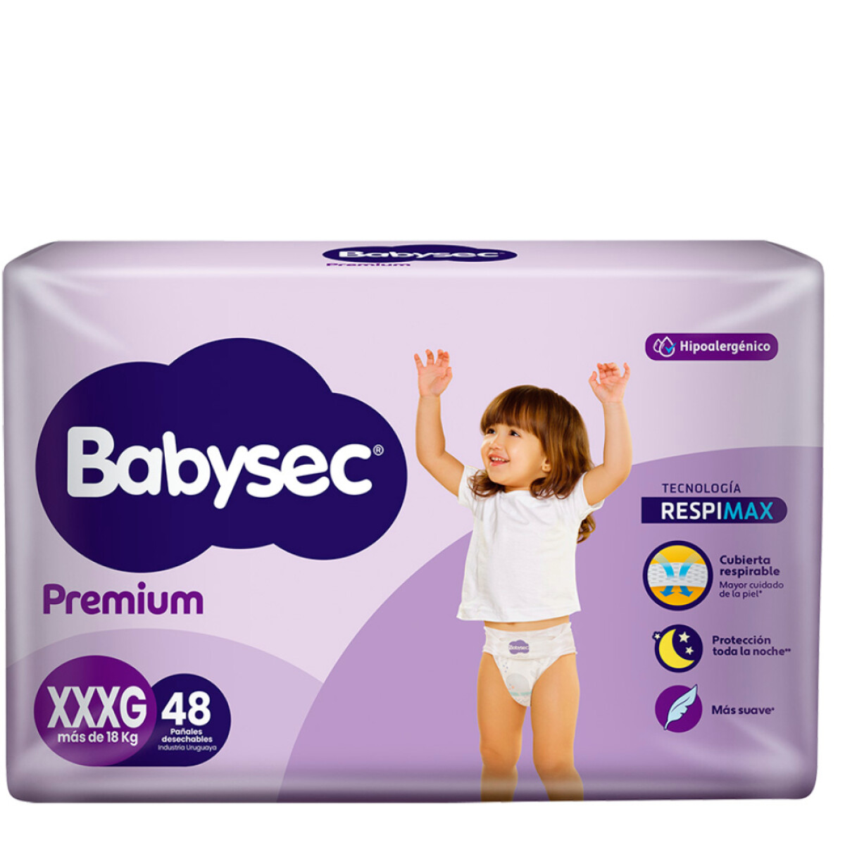 Pañales Babysec Premium XXXG 48 Unidades 