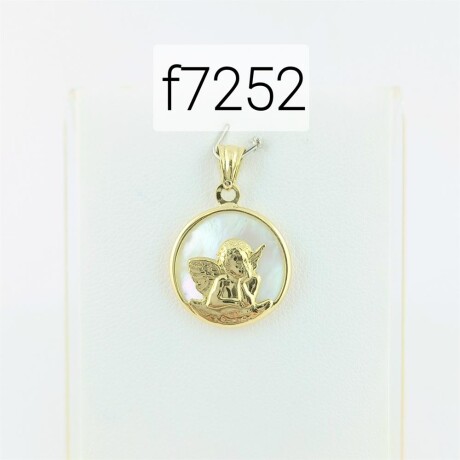 Medalla de Oro 18k con nácar. Ángel de la Guarda. Medalla de Oro 18k con nácar. Ángel de la Guarda.