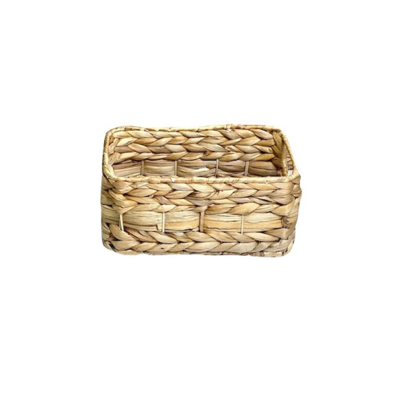 Caja organizadora fibra natural trenzada 24x12x15cm Caja organizadora fibra natural trenzada 24x12x15cm