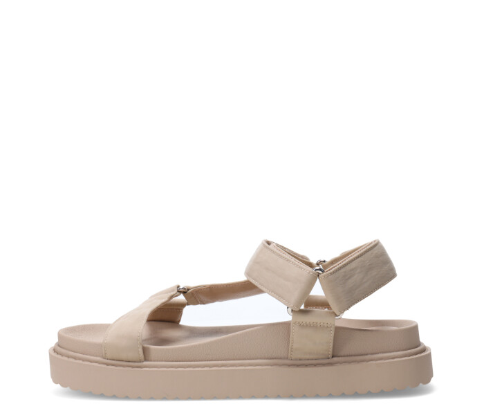 Sandalia CAICOS de tela con velcro Beige