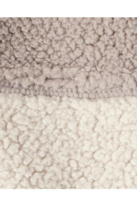 Set tres piezas, chaleco de sherpa, pantalón y body, diseño oso Sin color