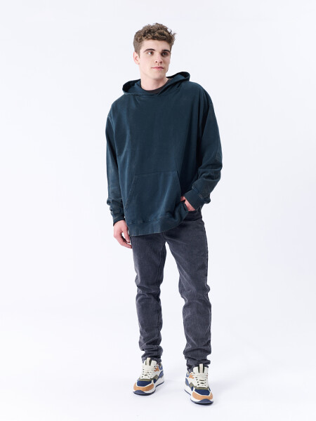 Canguro deportivo oversize Verde Petróleo