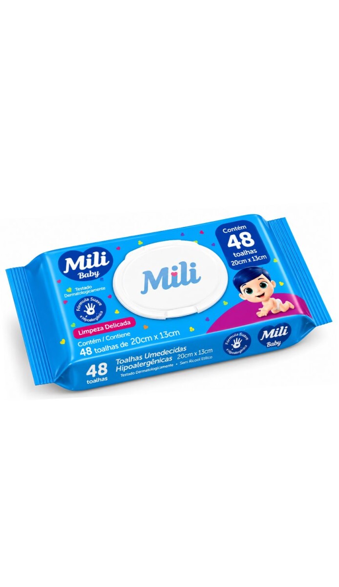 TOALLITA BEBE MILI BABY 48PCS 