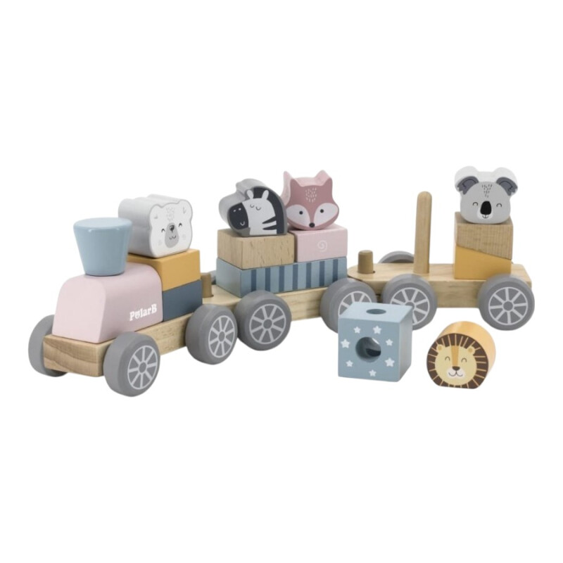Tren Apilable para Armar en Madera Polar B Tren Apilable para Armar en Madera Polar B