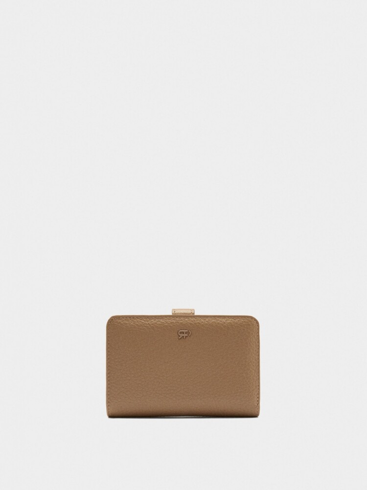 Cartera Con Textura camel