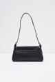 Cartera al hombro eco cuero negro