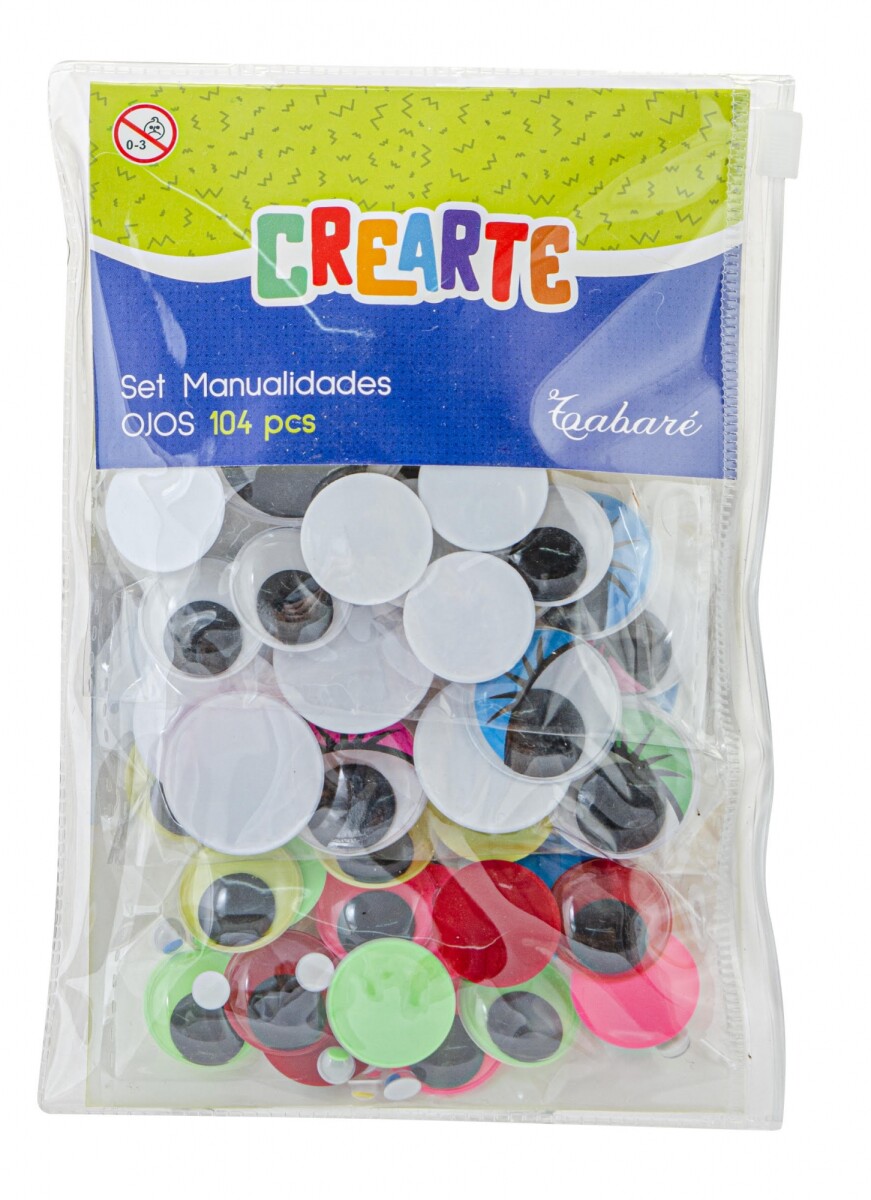 Set Manualidades Ojos 104 pcs Crearte 