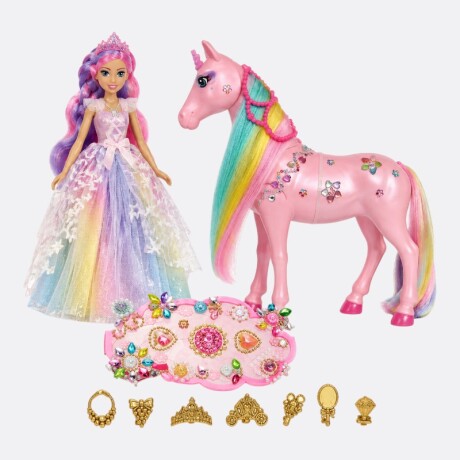 Muñeca Con Pony Colores Arcoiris Muñeca Con Pony Colores Arcoiris