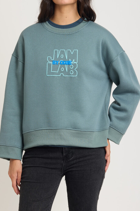 SWEATER JAMINA DIXIE Azul Piedra