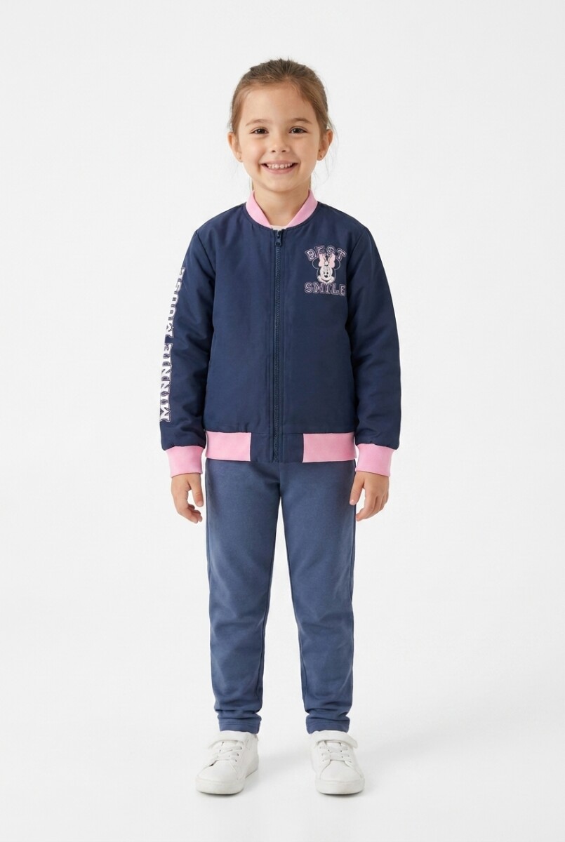 Abrigo campera niña MINNIE - Azul marino 