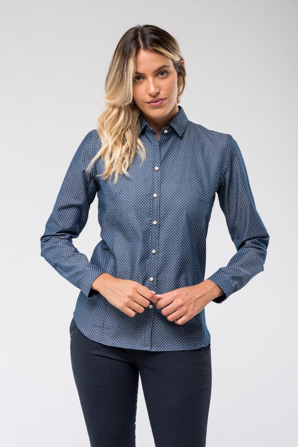 CAMISA ESTAMPADA Azul