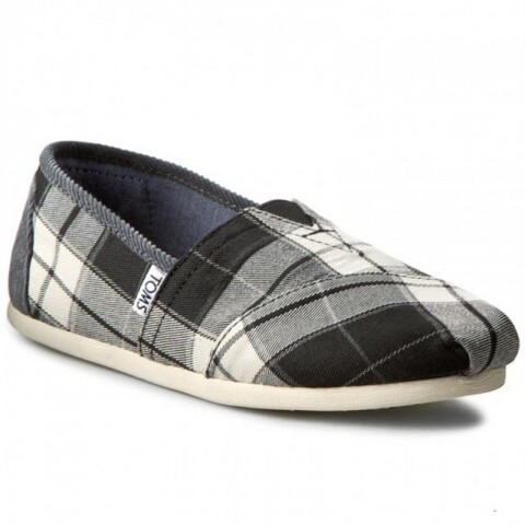 Alpargatas Toms Plaid Negro