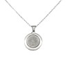 Dije Medalla San Benito-Plata 925-Sin piedra-CP3137 sinpiedra