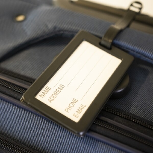 Tarjetero Identificador para valijas Verde pack up and Leave