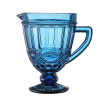 Jarra Labrada 1L de Vidrio Azul