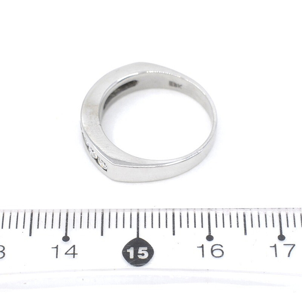 Anillo En Oro 18K Blanco Y Brillantes Anillo En Oro 18K Blanco Y Brillantes