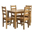 JUEGO DE COMEDOR 4 SILLAS NOGAL - BELLA JUEGO DE COMEDOR 4 SILLAS NOGAL - BELLA