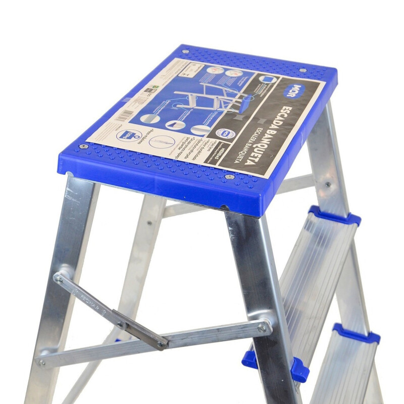 Banqueta Escalera Chica Aluminio Plegable Mor 5107 Banqueta Escalera Chica Aluminio Plegable Mor 5107
